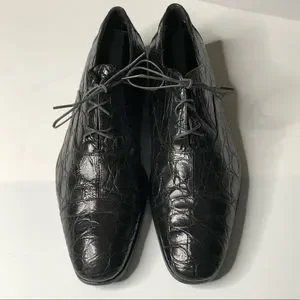 Prada Mens Size 9.5 US Black Alligator Skin Oxfords Dress Shoes 8.5 UK Size s-l400.jpg main image 3